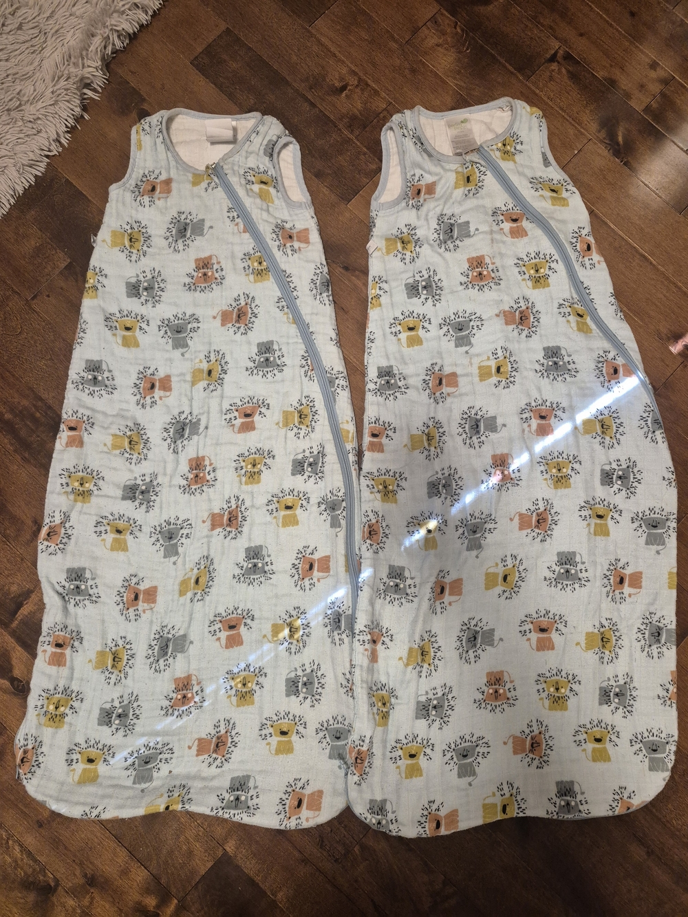 Muslin Sleep Sack with Animal Print - Perlimpinpin 18-36m